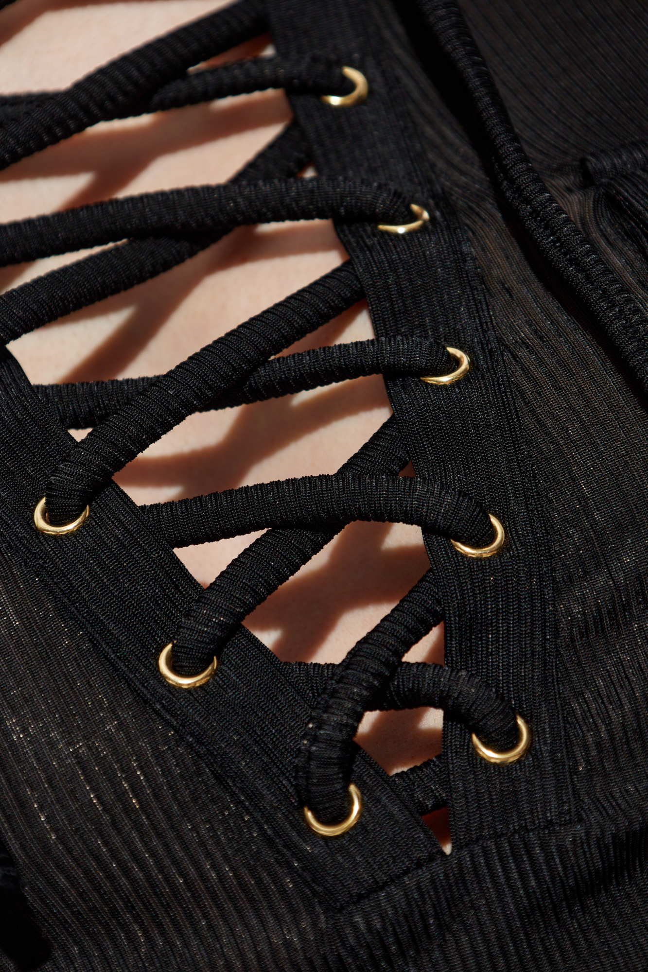 Black Ribbed top Balmain - Vitkac GB